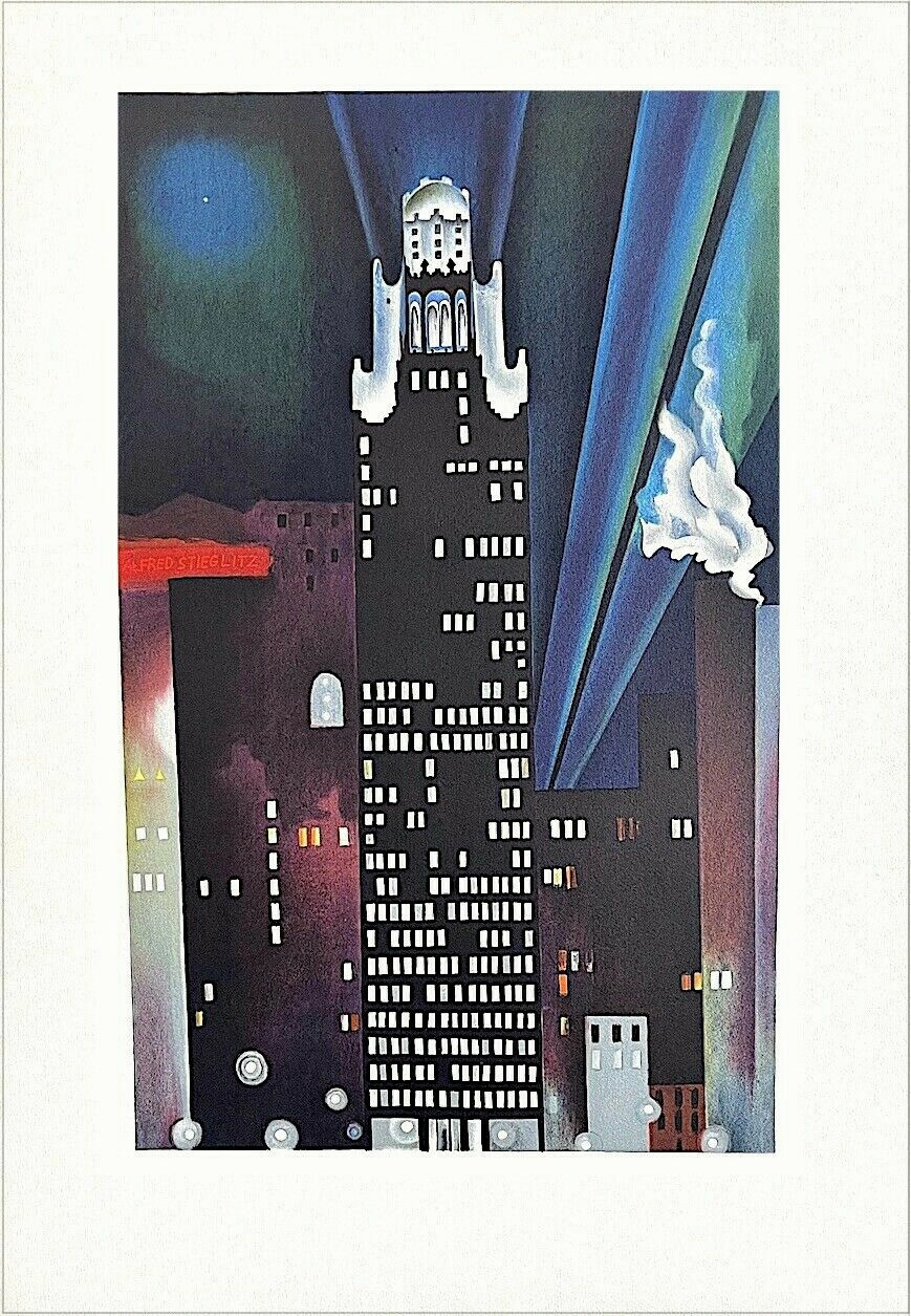 Georgia O'Keeffe THE RADIATOR BUILDING NIGHT NEW YORK 1927