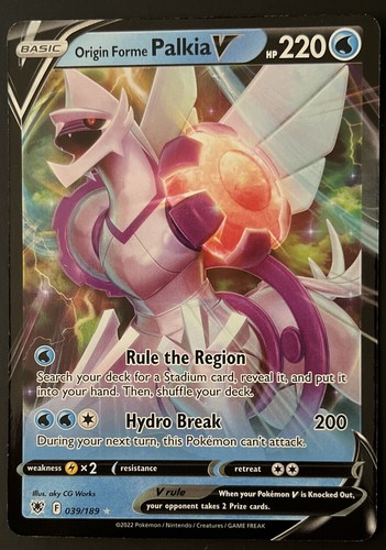 ORIGIN FORME PALKIA V 039/189 ASTRAL RADIANCE POKEMON (ULTRA