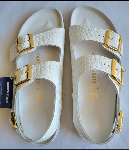 【新品未使用】BIRKENSTOCK Milano Rivet Logo Milano Embossed Leather Emboss white | BIRKENSTOCK