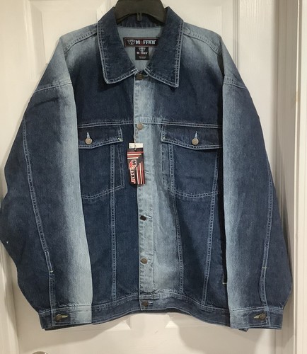 Vintage 90s Y2K M+FFAT Denim Jean Jacket Coat Sz 2xl New Old