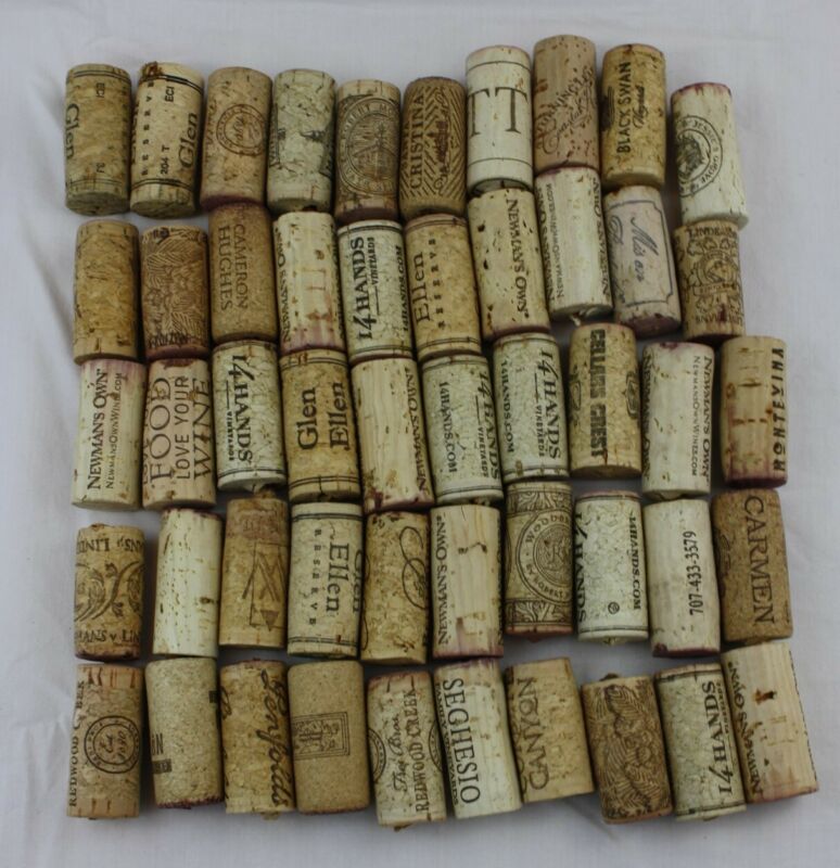 Lot Of 50 Real/natural Used Wine Corks No Plastic Or Champagne!!!