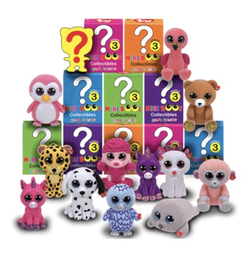 TY Beanie Boos - Mini Boo Figures Series 3 - BLIND Bag Lot Of 3 New Sealed