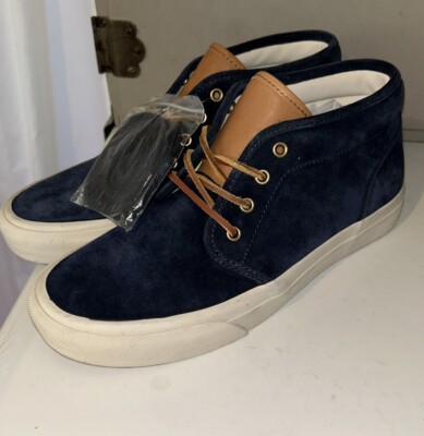 Polo Ralph Lauren Keaton Chukka Suede Sneaker Shoes Men s Size 8.5 Navy