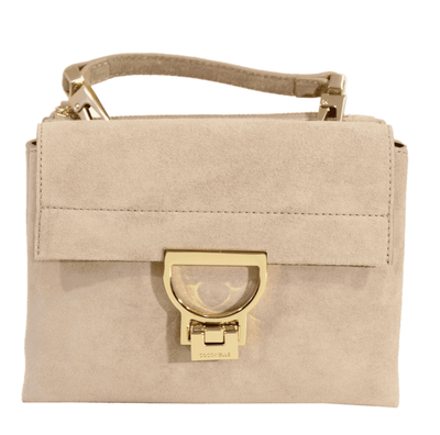 Coccinelle Tasche Ledertasche Handtasche Bag Damen Handgelenktasche Beige