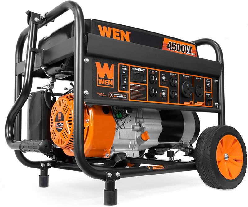 Generator Wheel and Handle Kit for the Wen Gn4500 4500-Watt Generator, Black