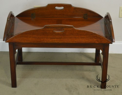 John Stuart Chippendale Style Rosewood Butlers Coffee Table
