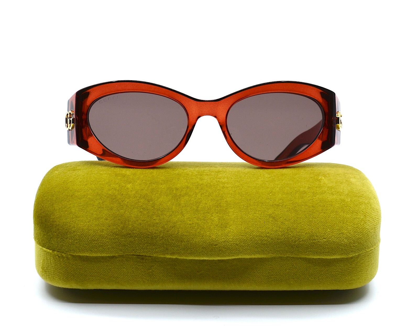 Pre-owned Gucci Gg1401s 003 Burgundy Brown Authentic Sunglasses 53-19