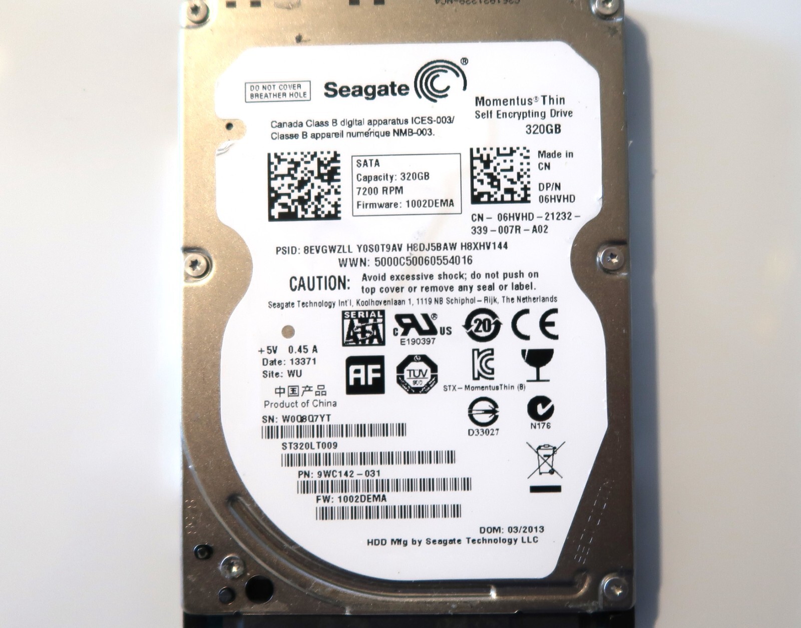 ○c939 ☆中古 SEAGATE 2.5インチ SATA HDD ST500LT012 500GB