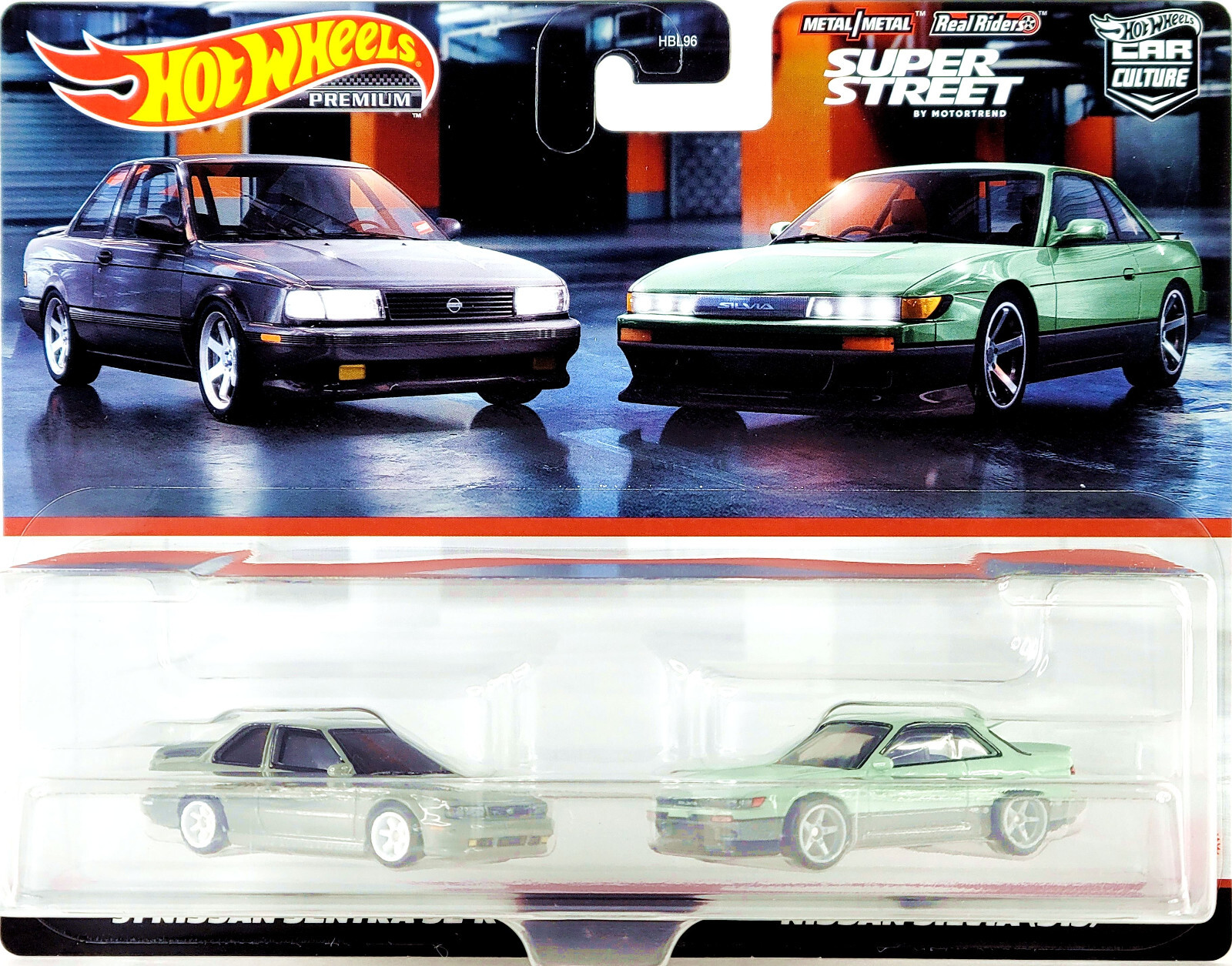 Hot WheelsのSuper Streetシリーズ、シルビア、セントラ Hot Wheels Twin Pack Super Street '91 Nissan Sentra SE-R