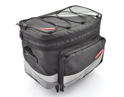 Pletscher Gepäckträgertasche Basilea schwarz/grau Fahrrad Tasche Gepäck Bike