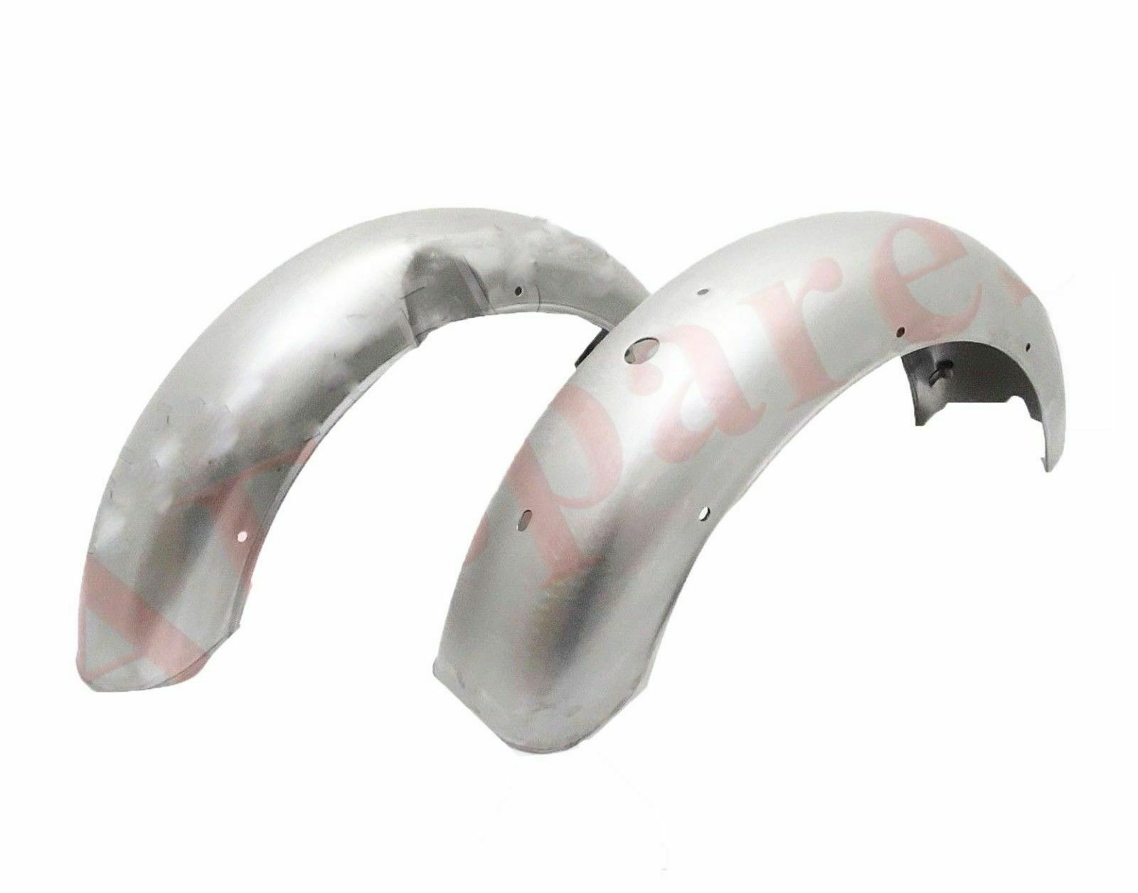 Fits Royal Enfield Classic 350 500 Mudguard Fenders Set Steel Primer Coated 