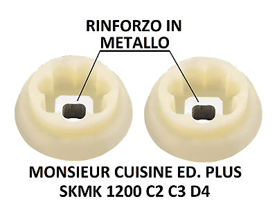 2x Kupplung Metall Silvercrest Monsieur Cuisine Edition Plus Skmk 1200 C2 C3 D4
