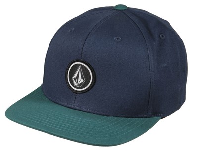 Твиловая кепка Volcom Boys Quarter Snapback, темно-бирюзовый цвет, новинка