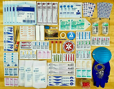 Family First Aid Medical Supply Kit - Trauma Emergency Travel Set Bug Out Bag
