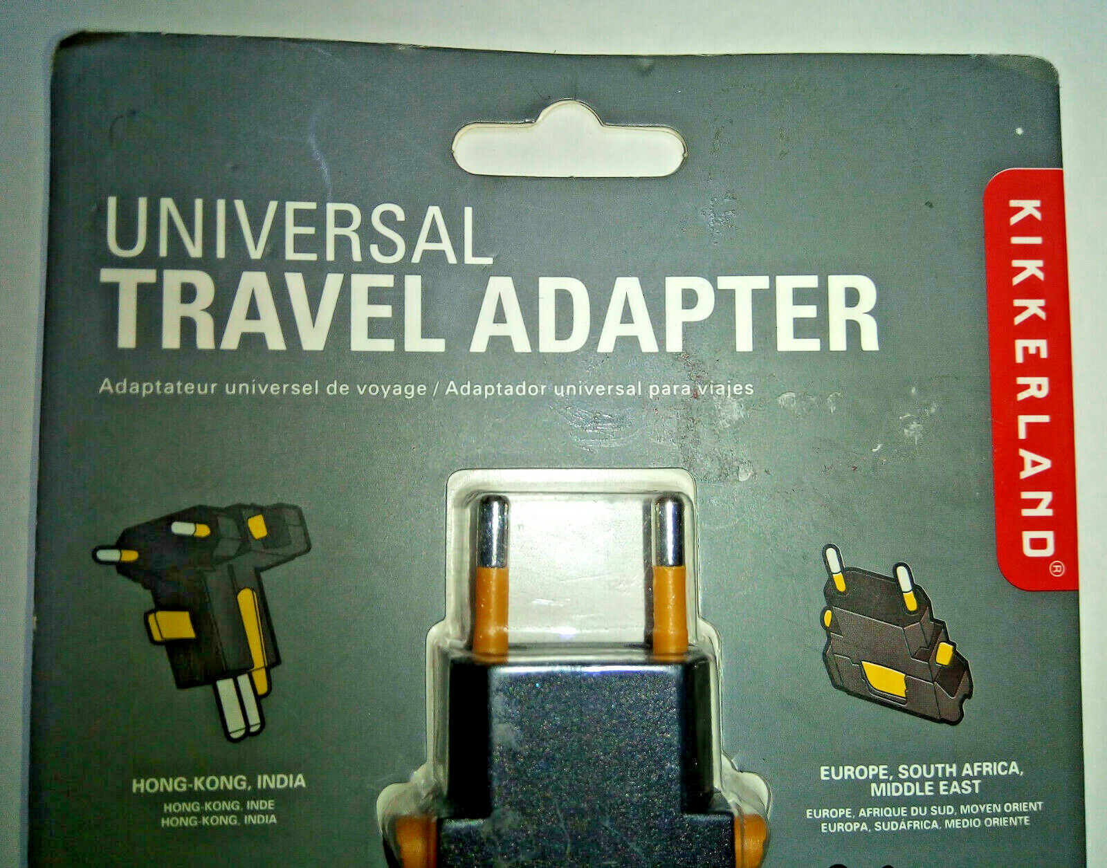 Kikkerland Universal Travel Adapter Worldwide Plug Power Converter UL03-A NIP