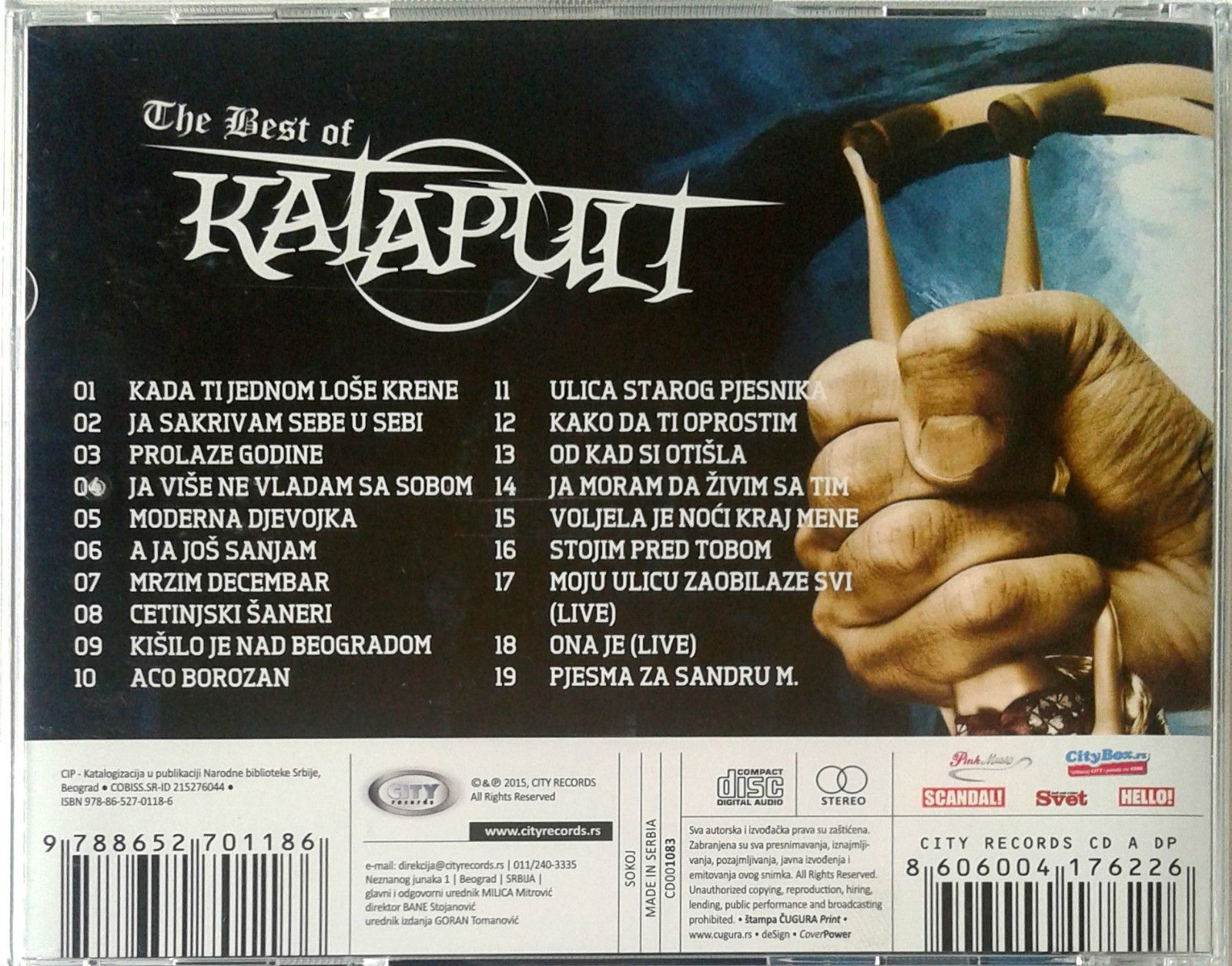 CD KATAPULT THE BEST OF compilation 2015 srbija bosna hrvatska muzika glazba 