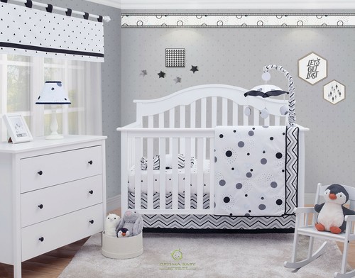 SoltekOnline: 6-Piece Pattern Black White Baby BoyGirl Nursery 