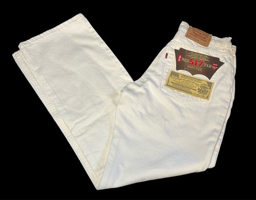 70's Levi's 517 W36 刻印16 赤TAB 42TALON Vintage 90's Levi's 517 Red Tab Faded Blue Boot-Cut Low Rise