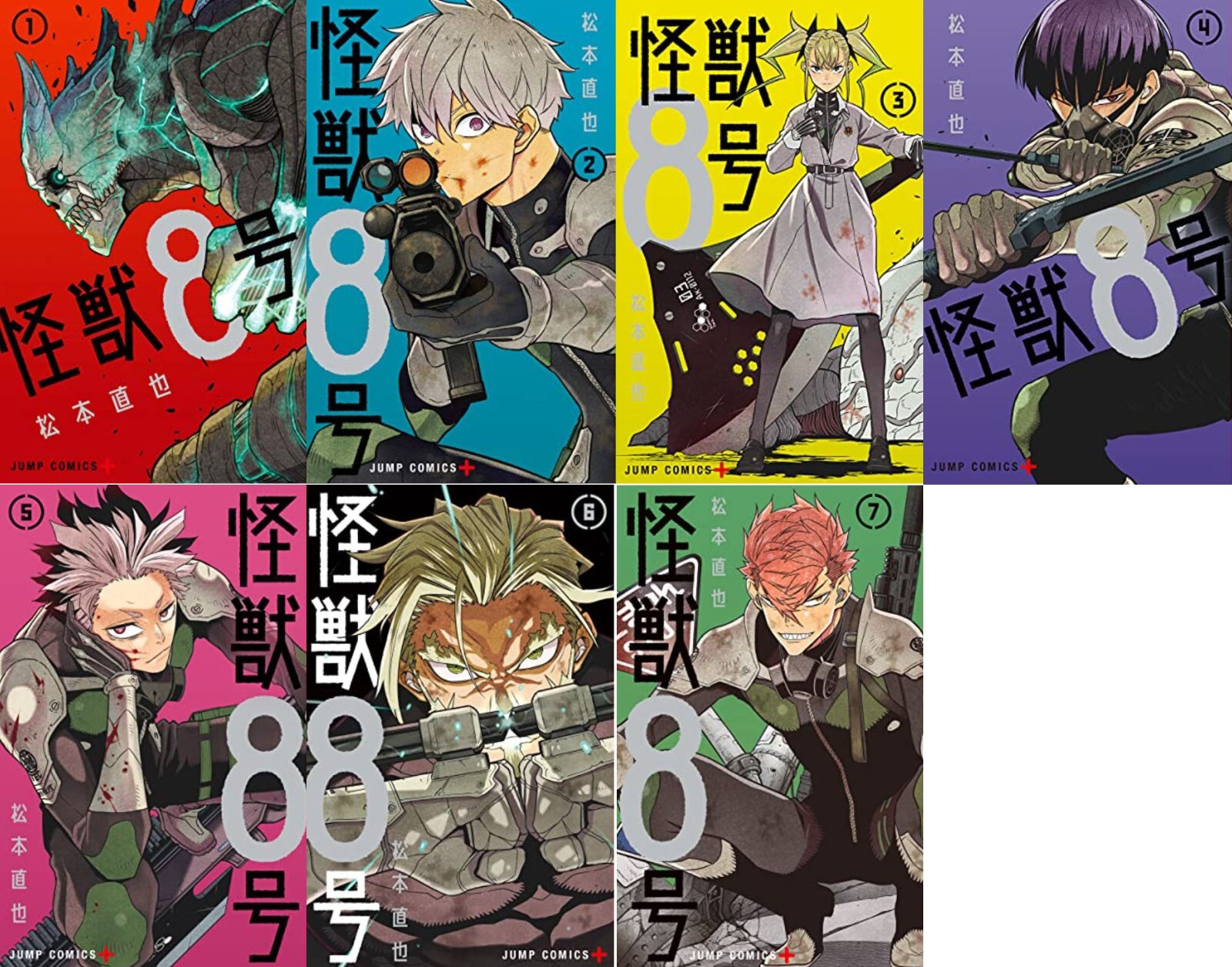 Kaiju No.1-8 comic Manga jump book Naoya Matsumoto From