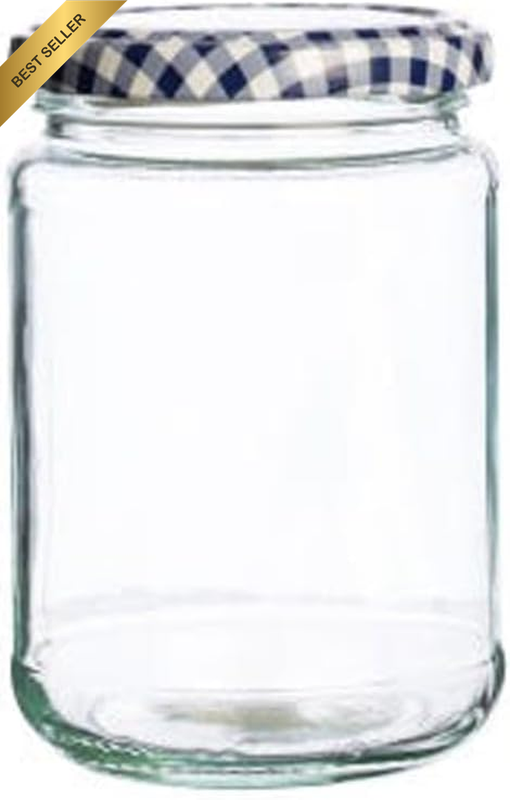 25.389 round Twist Top Jar, 370Ml, Transparent 01618