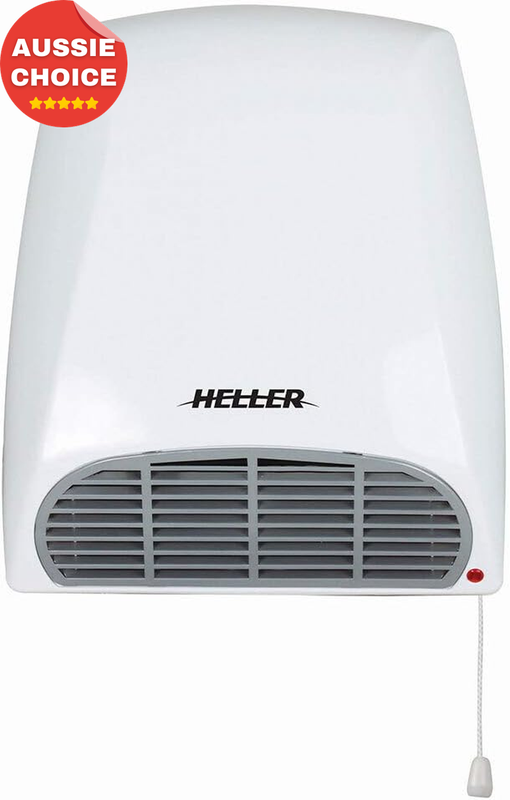 2000W Bathroom Fan Heater Compact White Powerful Warm Air Electric Heater