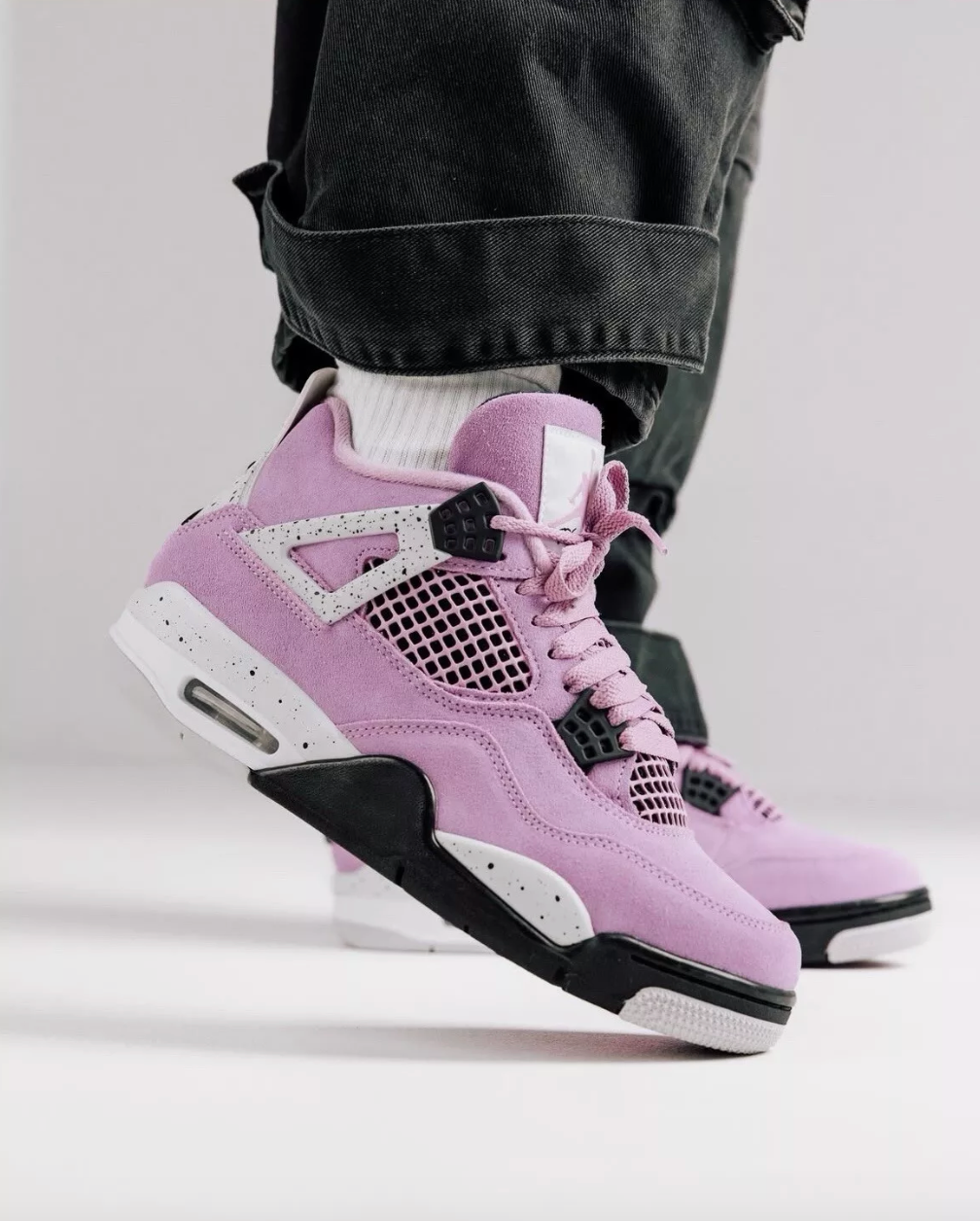 Pre-owned Jordan ? Size 11w / 9.5m - Air  4 Retro Orchid Pink (aq9129-501) Order Confirmed In Purple