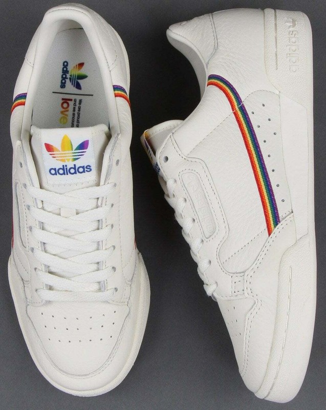 adidas continental rainbow