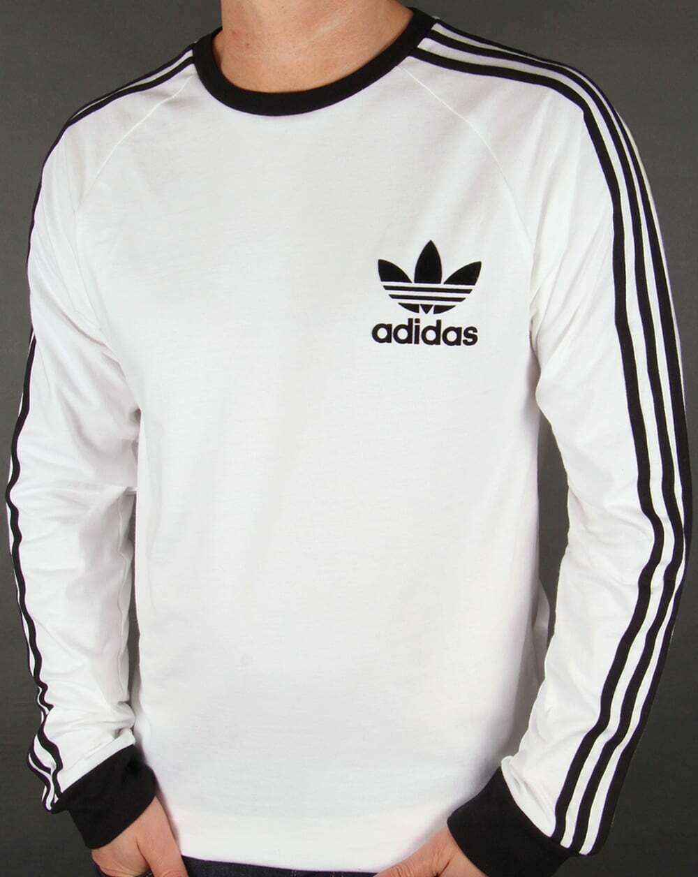 adidas full sleeve t shirt white