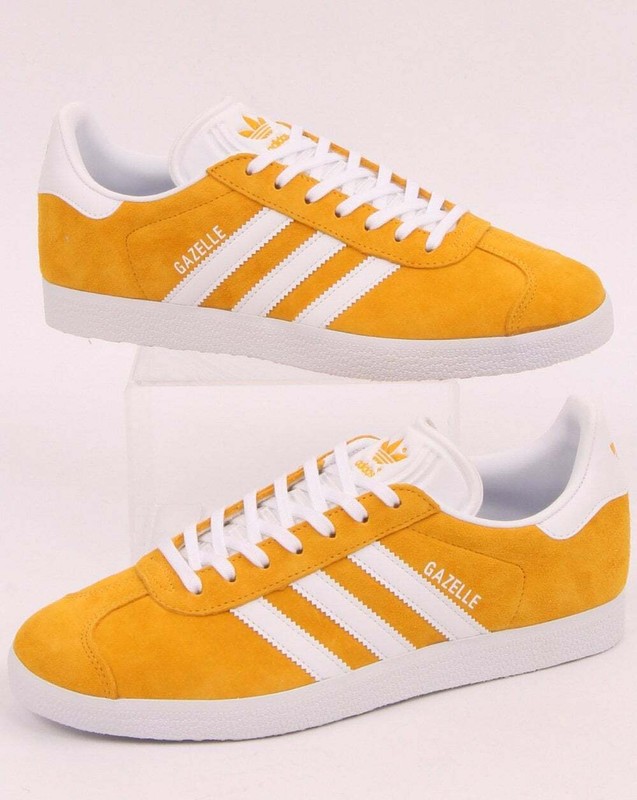 adidas suede yellow