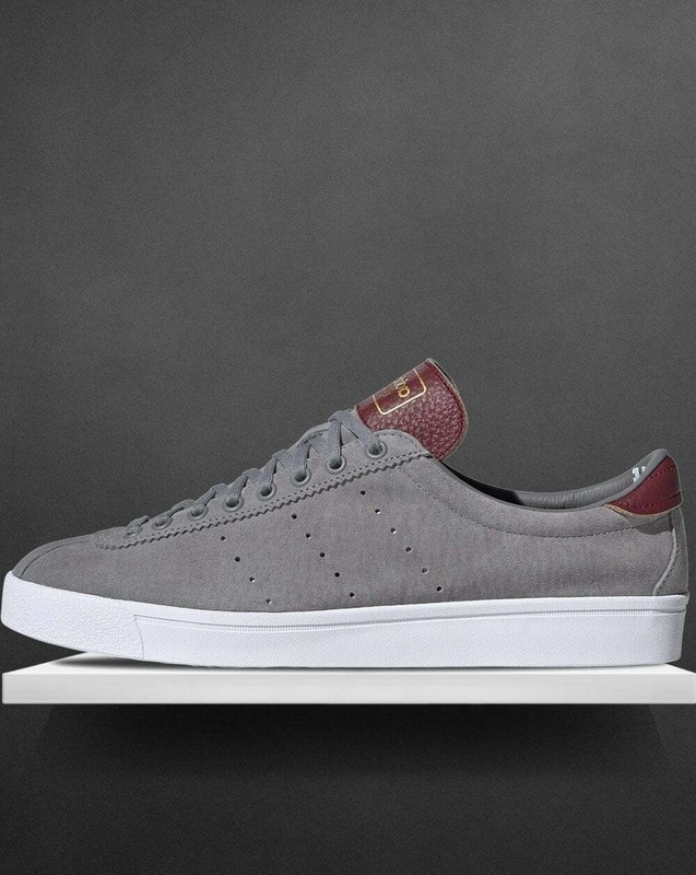 adidas Lacombe Trainers in Grey \u0026 Burgundy suede - retro sneakers shoes | eBay