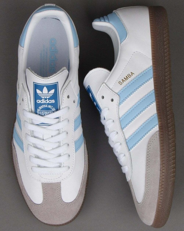 adidas samba light blue