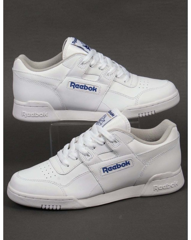 Reebok Workout Plus Trainers in White - classic H Strap soft full grain leather for sale online