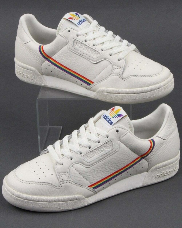 adidas shoes with rainbow stripes