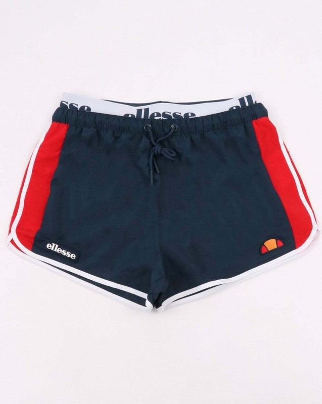 Ellesse Nasello Swim Shorts in Navy & Red swimmers, beach shorts Ellesse Nasello Swim Shorts in Navy & Red swimmers, beach shorts