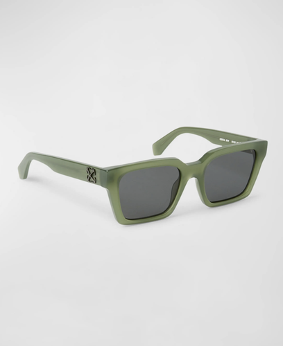 Pre-owned Off-white Oeri111s24pla0015707 Branson Olive Sunglasses In Ivory