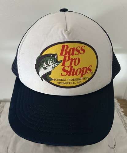 BASS PRO SHOPS オフホワイトキャップ Bass Pro Shops Cap, White, Mesh Snapback Hat, Authentic w