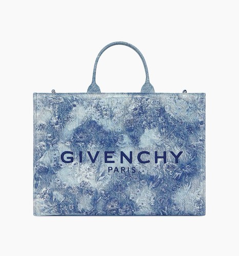 Givenchy Medium G-Tote Embroidered Denim Tote New NWT 2025