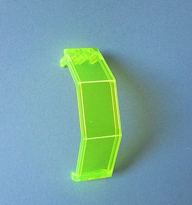 2408p01 Wand 10x6x11 Trans-Neon Grün B Tron Logo für Set 6988 No Lego Space