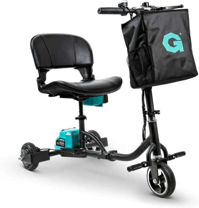 GREATCIRCLE-GUT142 Lightweight Long Range Folding Electric Mobility Scooter