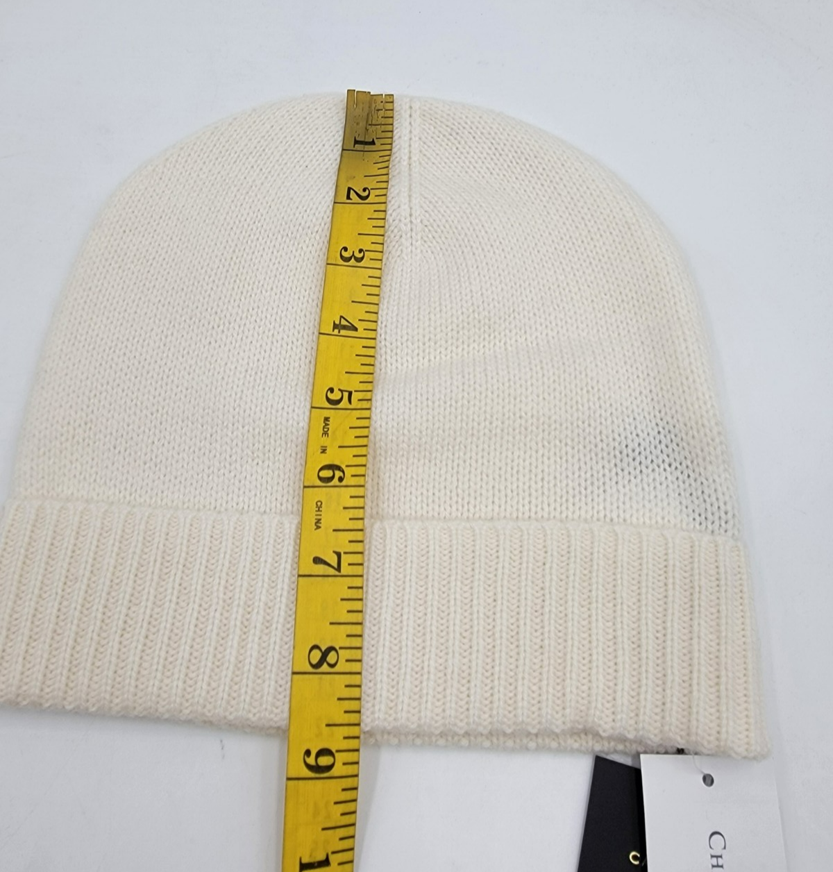 Charter Club 100% Cashmere Cuffed Beanie Women's One Size Vanilla Ice - Picture 5 of 14