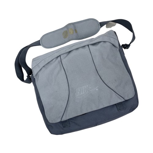 Mens Vintage Y2K NIKE Messenger Bag Gray 36 x 26 cm | eBay