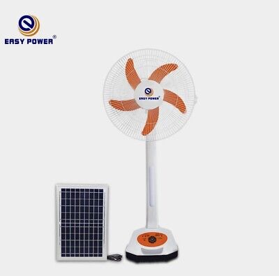 Rechargeable Fan (Solar And AC/DC) Ventilador Recargable Solar y AC/DC.