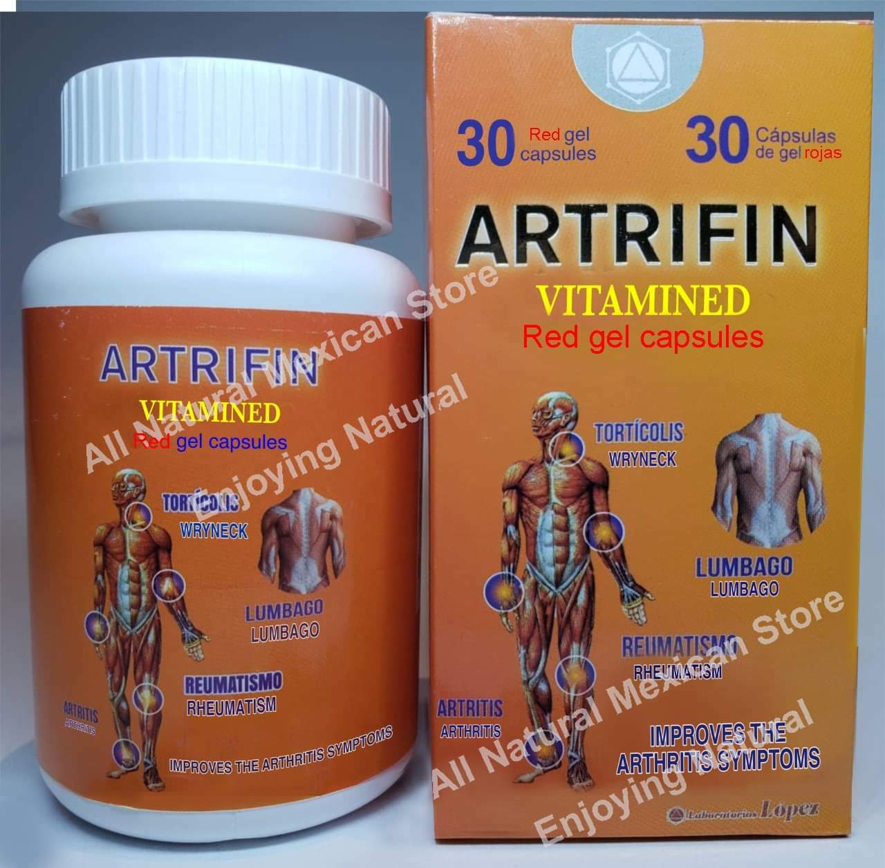 ARTRIFIN VITAMINADO Arthritis Joint Pain, Reumatism, 30 softgel caps ORIGINAL