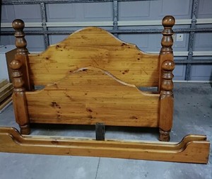 Sturdy wood queen bed frame (no mattress) | Beds | Gumtree Australia