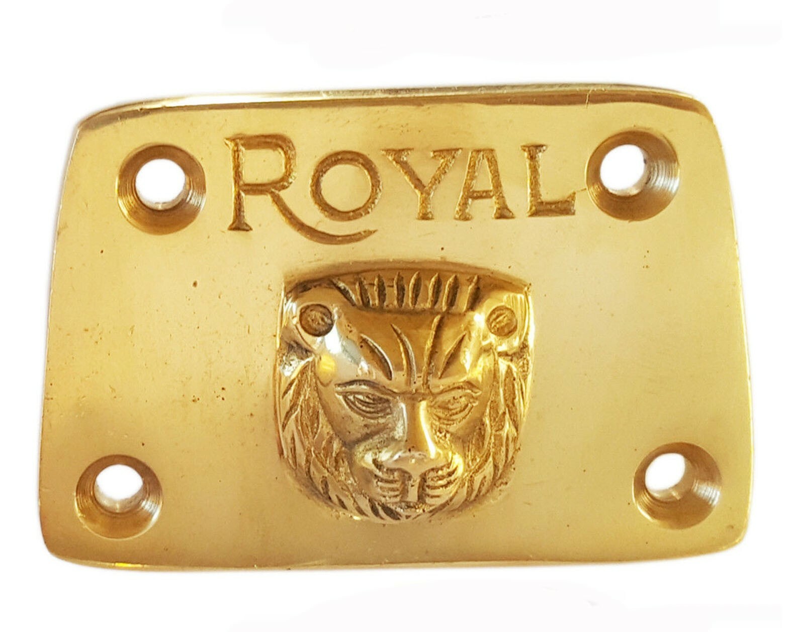 Fits Royal Enfield 350 500 UCE Royal Embossed Brass Tappet Cover 