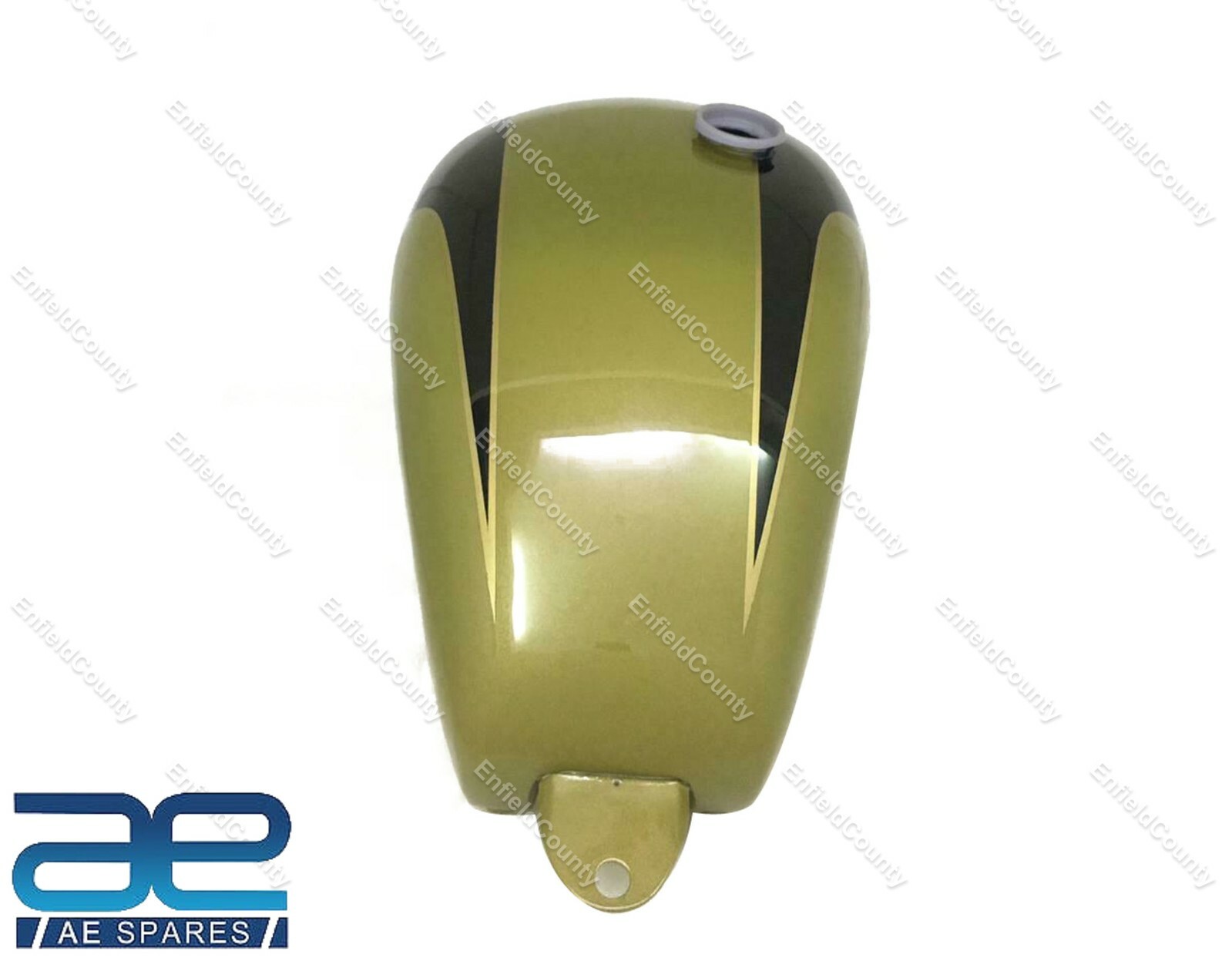 Fits For Triumph T150 Green & Black Petrol Fuel Gas Tank With Cap 