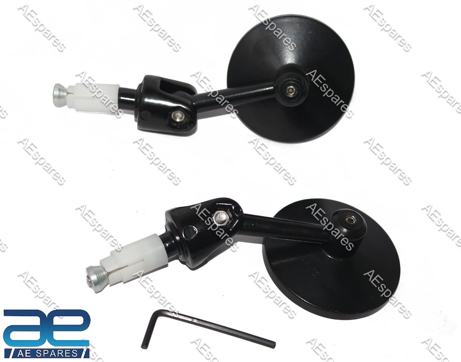 For Royal Enfield Continental GT 650 Interceptor 650 7/8" Handle Bar End Mirrors 