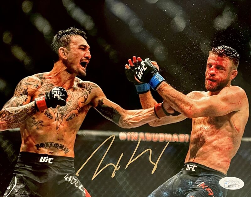 Max Holloway Signed Autographed 8x10 Photo UFC Fighter JSA COA Blessed
