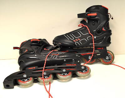 New with Tag Chicago Red Inline Skates Roller Blades Sz 10 Abec 5 Power Glide