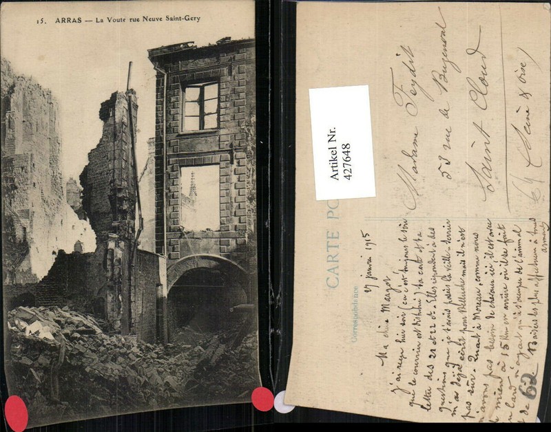 427648,Nord-Pas-De-Calais Pas-De-Calais Arras La Voute Rue Neuve Saint-Gery Zers